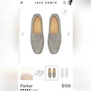 Jack erwin sz 12 Parker gray driving loafer